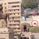 شاب سوداني يحاول الانتحار من أعلى تمثال إبراهيم باشا وسط القاهرة